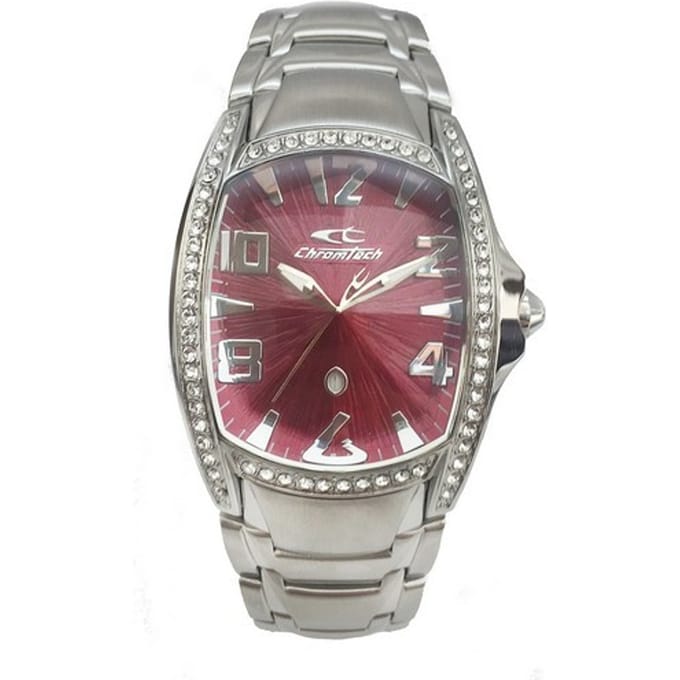 Horloge CHRONOTECH CT7988LS-64M. Kwarts, Kleur rood. Vrouw. white