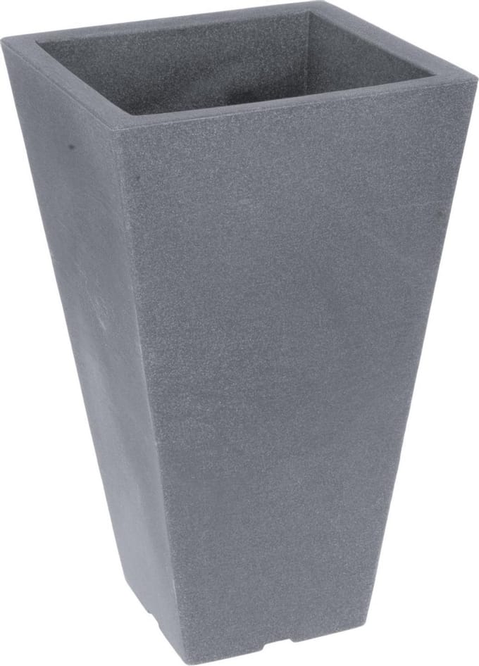Nampook Bloempot Capri 27 X 45 Cm Kunststof Grijs