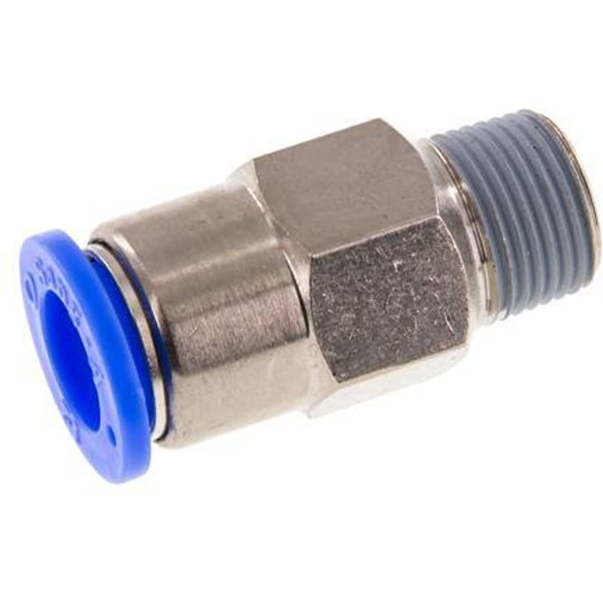 12mm & R3/8'' Zelfsluitende Insteekkoppeling Vernikkeld Messing/PBT Buitendraad 0-10 bar