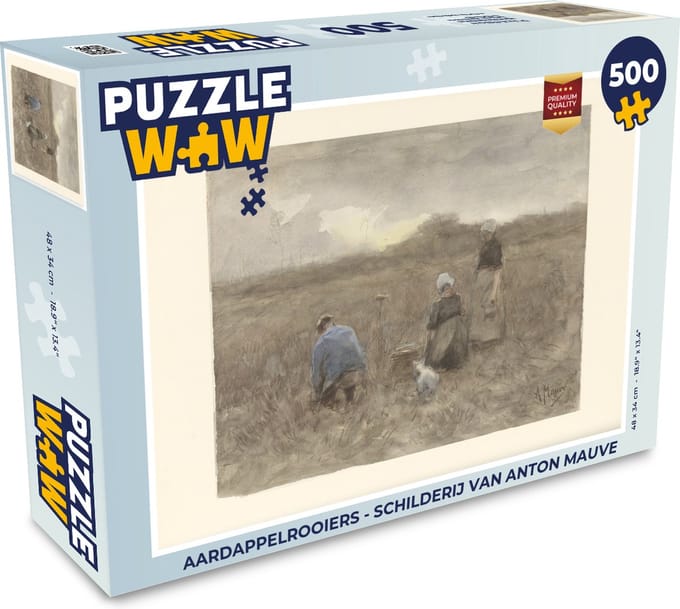Puzzel Aardappelrooiers - Schilderij van Anton Mauve - Legpuzzel - Puzzel 500 stukjes