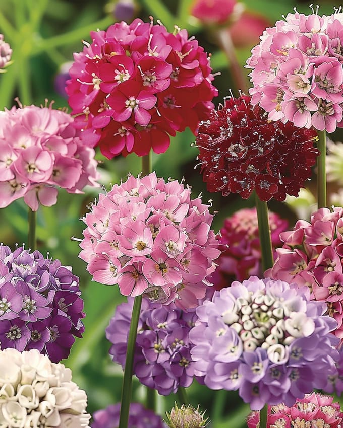 2 sets - Duifkruid Zaden Scabiosa Atropurpurea Eenjarig Gemengd Grootbloemig