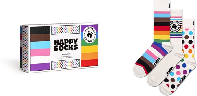 Happy Socks unisex giftbox 3P sokken pride multi II
