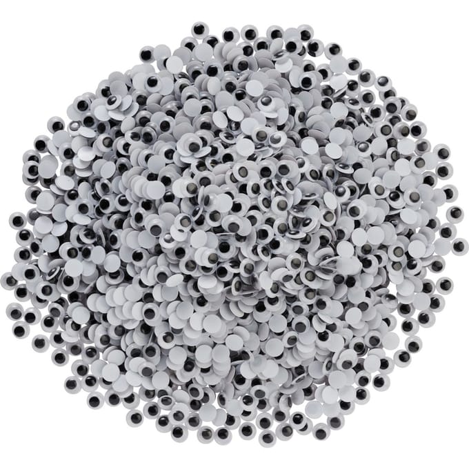 VBS Wiebeloogjes om op te plakken "Rond", 10 mm, 2.000 stuks