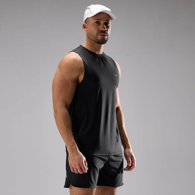 MP Heren Training Ultra Mesh Tanktop - Zwart - M