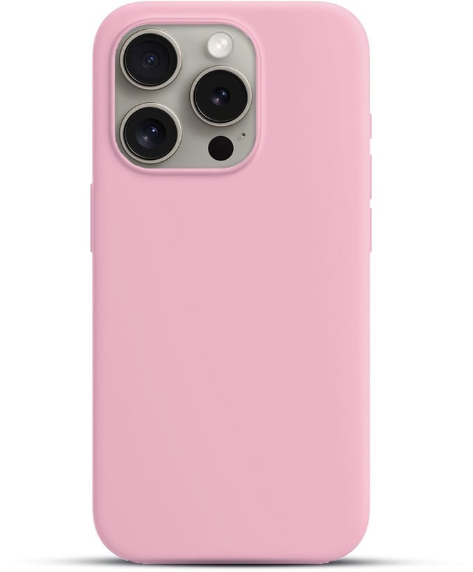 Solidenz Roze Siliconen Case geschikt voor iPhone 16 Pro hoesje compatibel met MagSafe - Rose Quartz