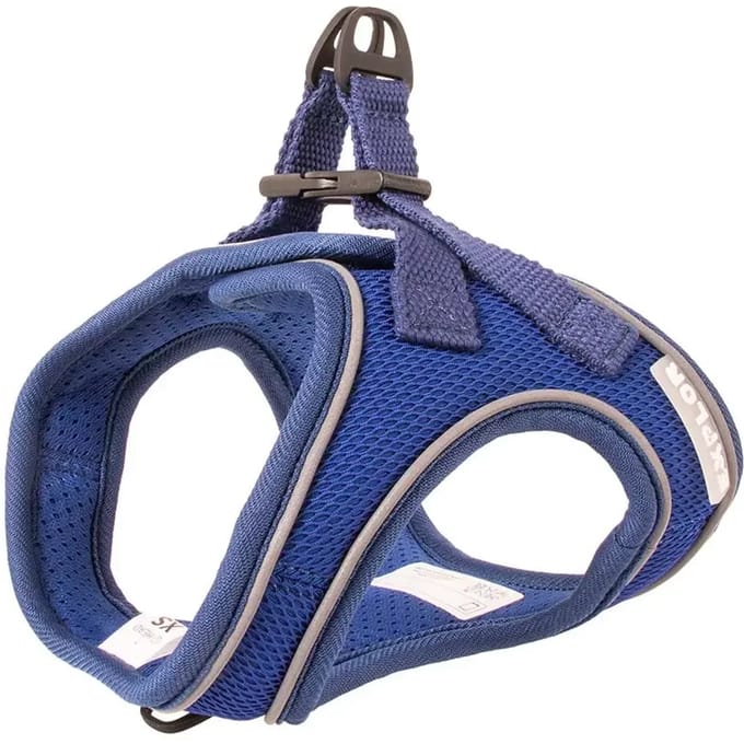 Duvo+ Ultimate Fit Kleine Hond Harnas Blauw M - 45-50CM