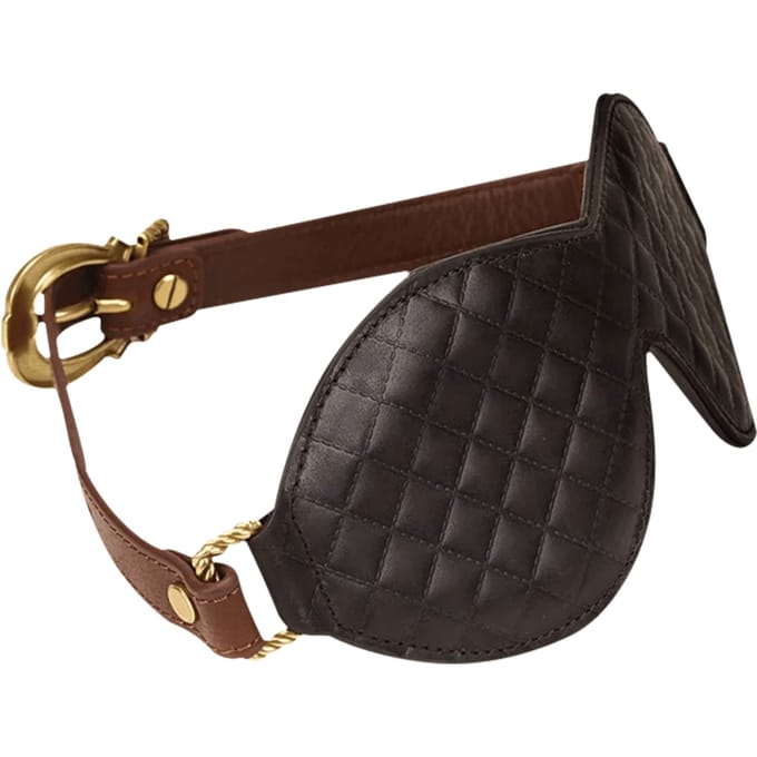 Liebe Seele - The Equestrian Leather Blindfold - Leren Blinddoek