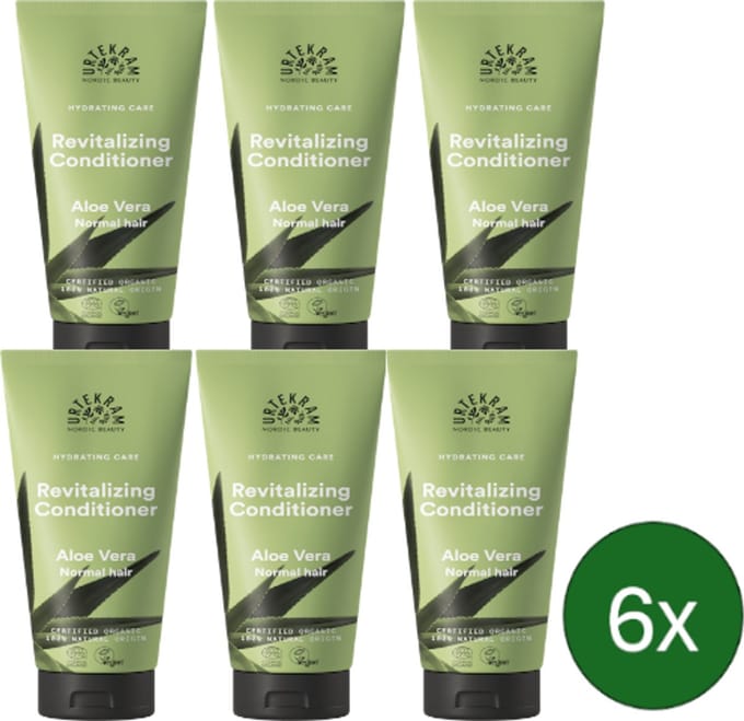 Urtekram Aloë Vera Conditioner – 180 ml – Multipack met 6 stuks