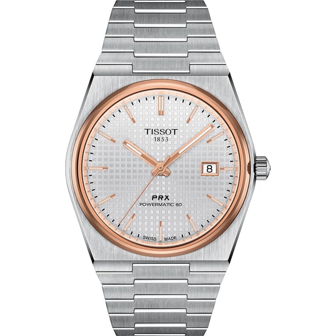 Tissot Prx Série Super Player Mouvement Mécanique Automatique Étanche Affichage de la Date Montre d'Affaires Simple Montres Homme Argent T137.407.21.031.00 Regular Watch Box,Silver Dial white