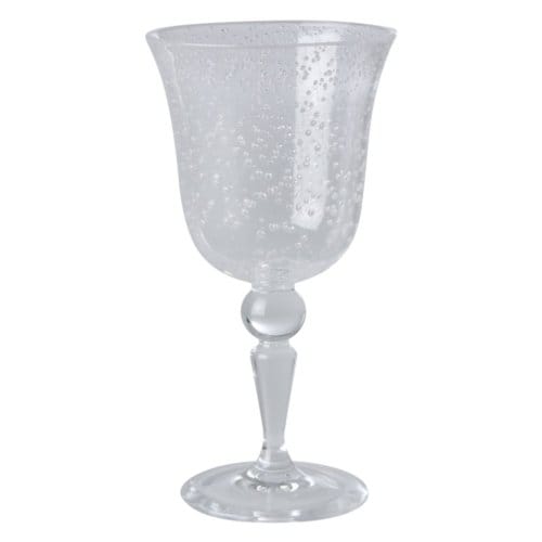 Rice bubble acryl wijnglas wit