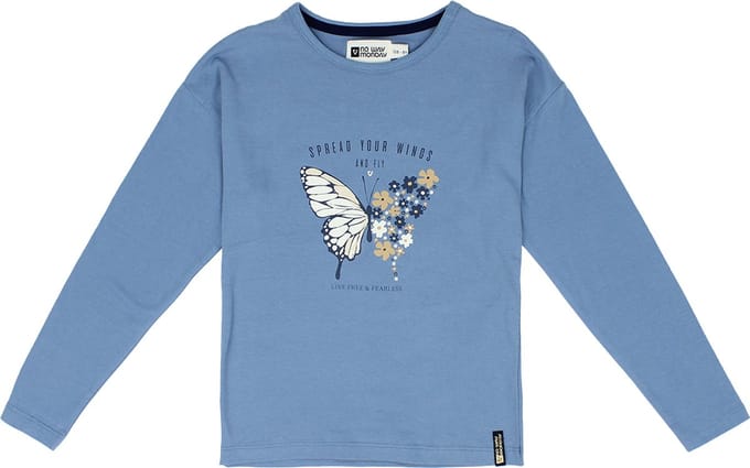 No Way Monday - Meisjes shirt - Blue - Maat 110