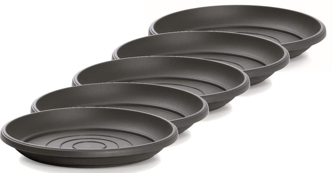 Onderschotel Terra 17cm ANTRACIET Prosperplast / 5 STUKS ! /