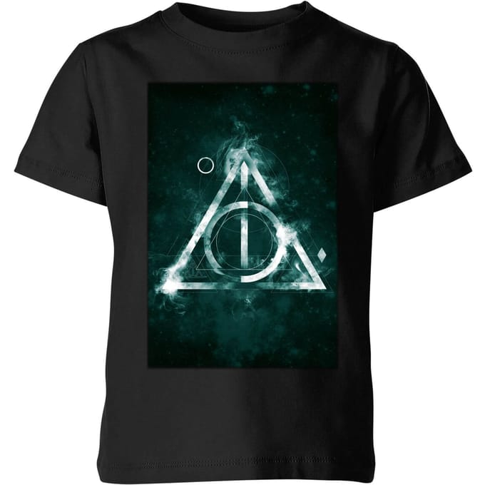 Harry Potter Hallows Painted kinder t-shirt - Zwart - 122/128 (7-8 jaar)