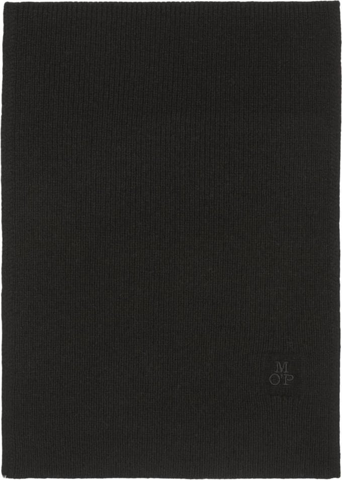 Marc O'Polo Sjaal Knitted Scarf Black Zwart