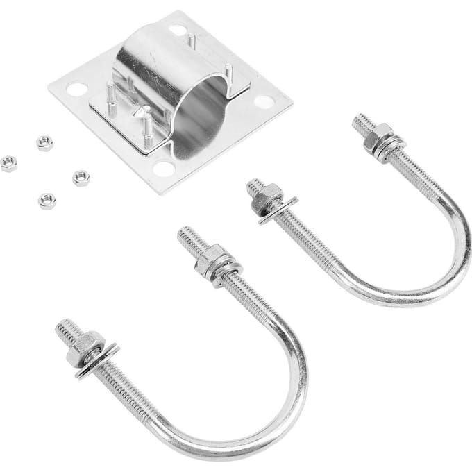 Satellietschotel Paalmontage Adapter RVS TV Satellietantenne U-Bout Klemset voor white