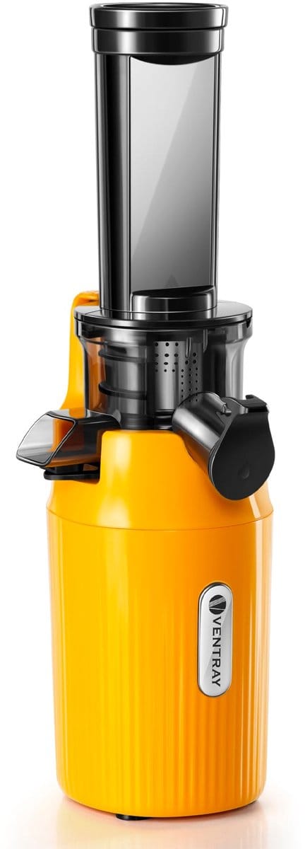 Ventray Ginnie Slowjuicer - Compacte Sapcentrifuge - 60 RPM - geel