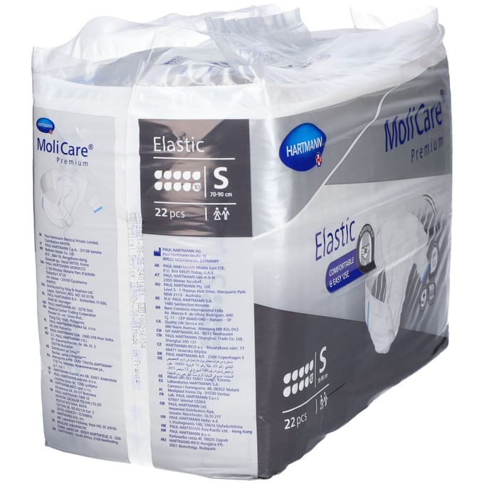 Molicare Premium Slip Elastic 10 gouttes Small - 1 paquet de 22 protections