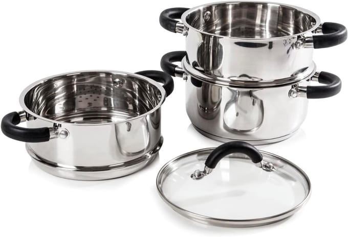 Stoomkoker-Stoomkokers-Stoompan-Zilver-20cmx27cmx29cm