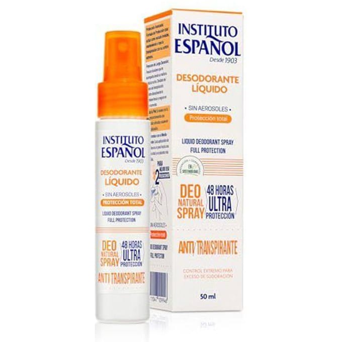 Déodorant Spray - INSTITUTO ESPAÑOL - 50 ml - Protection Totale - Sans alcool - Parfum frais