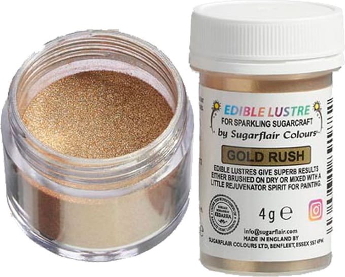 Sugarflair Eetbare Glanspoeder - Gold Rush - 4g - Voedingskleurstof