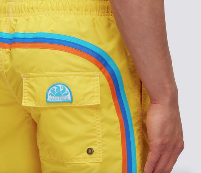 SUNDEK MID WAIST SWIM SHORT Summer yellow-S