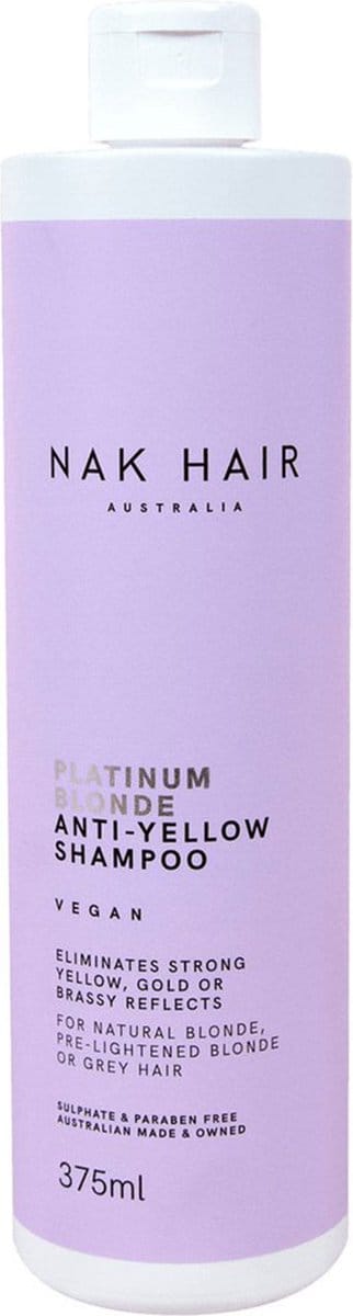 NAK - Platinum Blonde Anti Yellow Shampoo  375ml