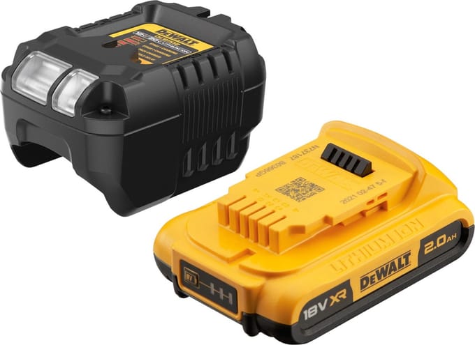 DeWalt DCB 1102 D1 accu-starterset 18 V met 1x accu 2,0 Ah + DCB 1102 oplader