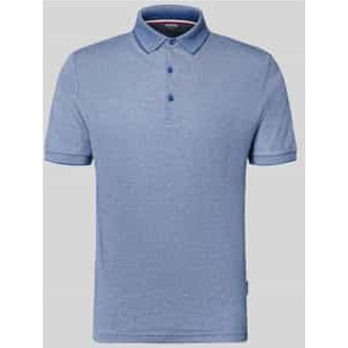 slim fit poloshirt met labeldetail