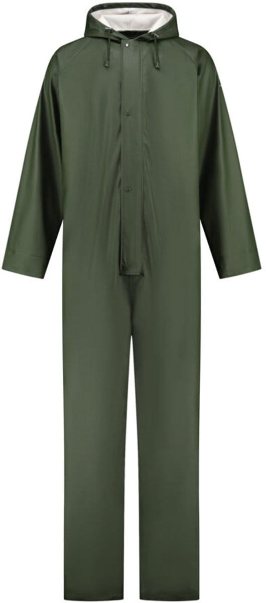 JS Regenoverall PU - Legergroen - Maat S