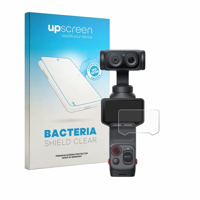 upscreen - Screenprotector voor Insta360 Luna Ultra - Folie Beschermfolie transparant antibacterieel
