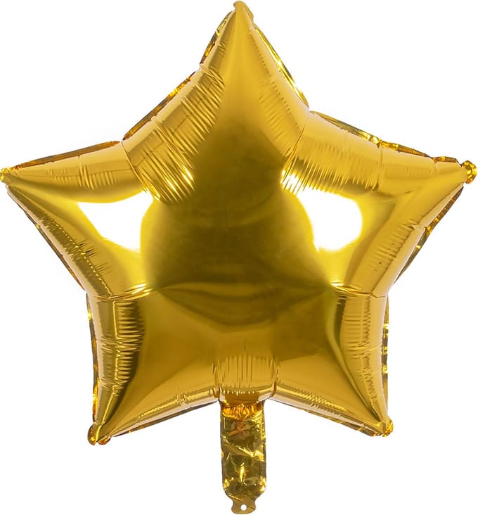 Boland - Folieballon Ster goud - Goud - Folieballon