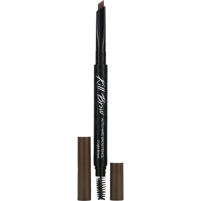 Clio, Kill Brow, Auto Hard Brow Pencil, 02 Light Brown, 0.31g (0.01oz) black