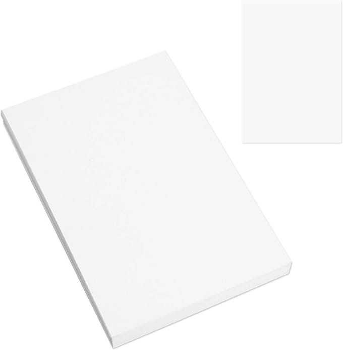 EGoods - Blanco aquarelpapier voor doe-het-zelf-wenskaarten, 50 vellen 9,5 x 14,5 cm