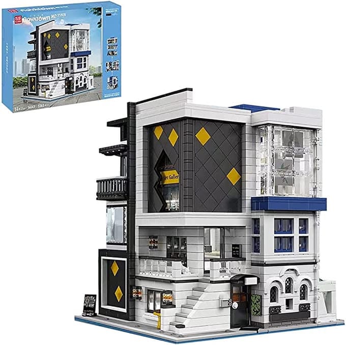 MOULD KING 16043 MOC-67005 The Art Gallery Showcase is compatibel met het bekende merk.