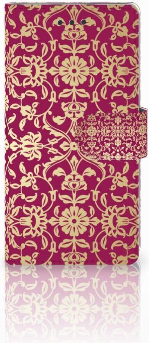 Wallet Case Huawei Ascend P8 Lite Barok Pink