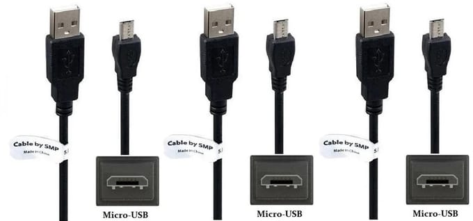 2 stuks OneOne 3,2m Mini USB kabel. Extra sterke laadkabel. Stevig oplaadkabel snoer past op Sony DS 3 Wireless Controller, Move Motion Controller, PS3 SIXAXIS Wireless Controller