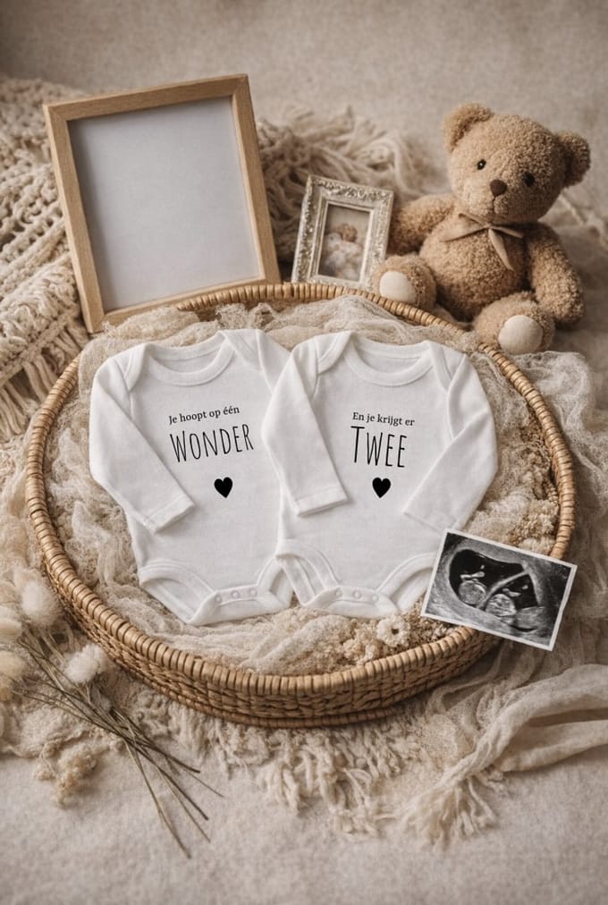 Baby Rompers voor Tweeling - Plot Twist - Grappig Kraamcadeau