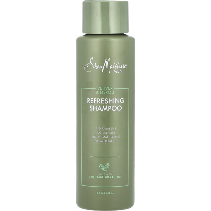 SheaMoisture, Mannen, Verfrissende Shampoo, Vetiver & Neroli, 15 fl oz (444 ml) gray