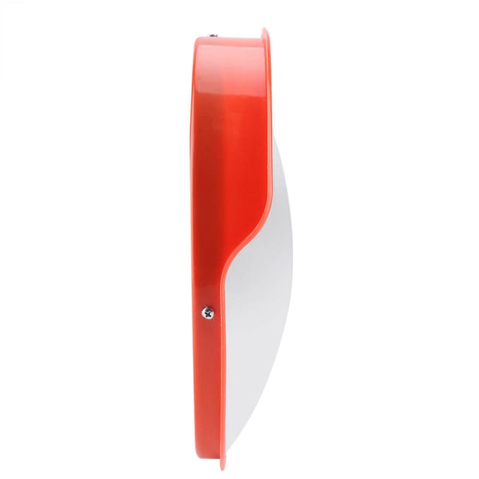 30cm Groothoek Oprit Verkeersveiligheid Bolle Verkeersspiegel met Montage Hardware Accessoires zwart