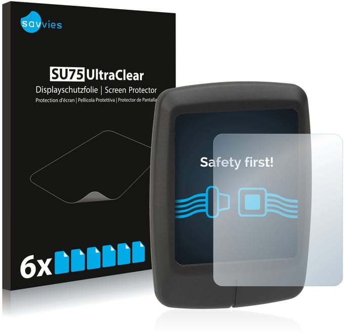Savvies - Screenprotector voor Specialized Turbo Connect Display - Folie Beschermfolie transparant 6 Stuks