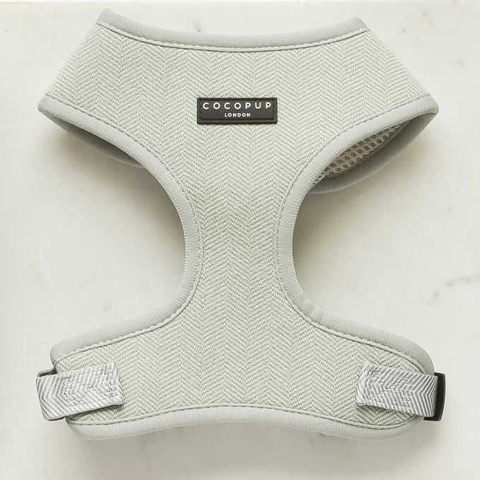 Cocopup Sage Tweed - verstelbaar hondentuigje - maat S