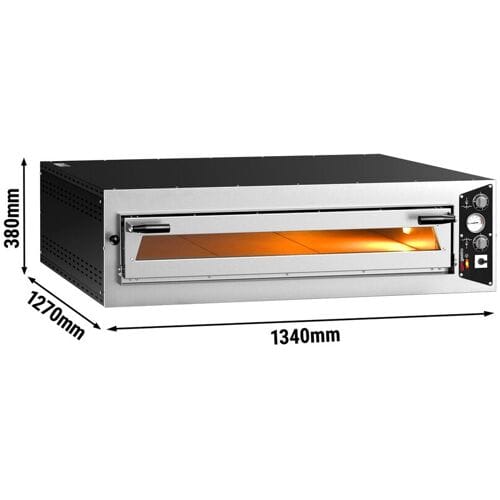 GGM Gastro Elektro Pizzaofen - 9x 34cm (Breit) - Manuell - inkl. Untergestell