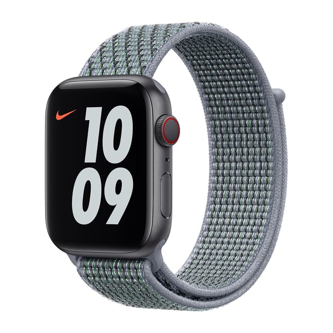 Sport Loop band voor de Apple Watch Series 1 - 9 / SE (38/40/41 mm) - Obsidian Mist