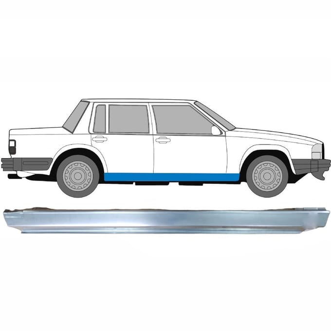 Volledige dorpel voor Volvo 740 760 1982-1992 / Rechts