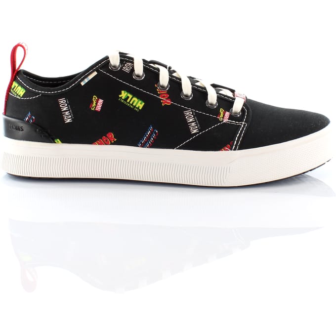 Toms x Marvel Trvl Lite Low Heren Zwarte Trainers