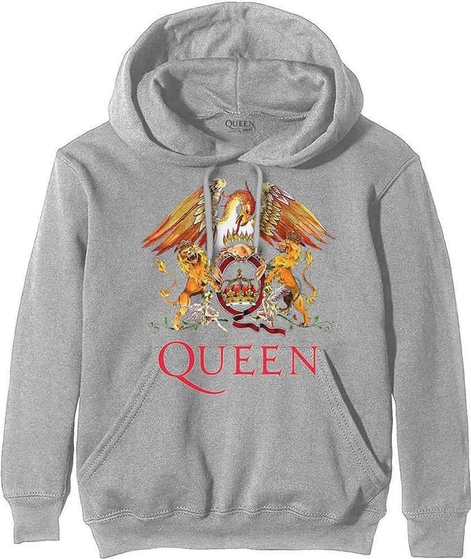 Queen - Classic Crest Hoodie/trui - L - Grijs