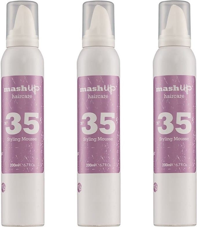 mashUp haircare N° 35 Styling Mousse 200ml - 3 stuks