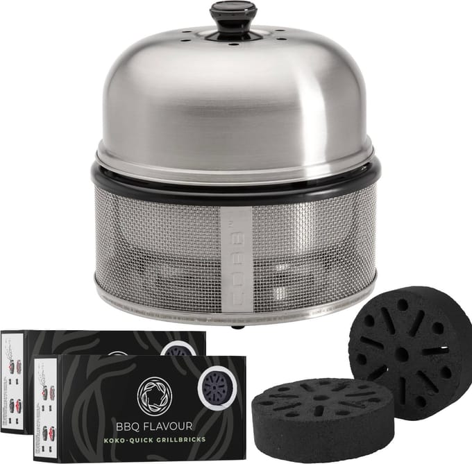 Cobb Premier Barbecue Bundelset - Houtskoolbarbecue - Inclusief Quick Koko Grillbricks 8 st. - Compact - Ø 30 cm