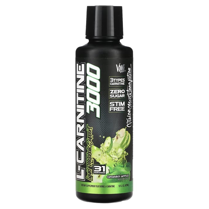 VMI Sports, L-Carnitine 3000, Pomme Granny, 16 fl oz (473ml)