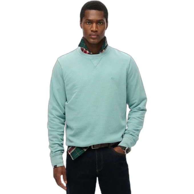 Superdry Classic Essential Sweatshirt Blauw Grootte: L